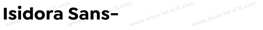 Isidora Sans字体转换